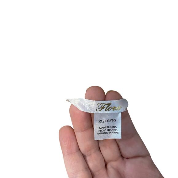 Flora Satin Chemise Slip Dress XL Champagne Silver Lace Sheer Mesh Back - Picture 3 of 8